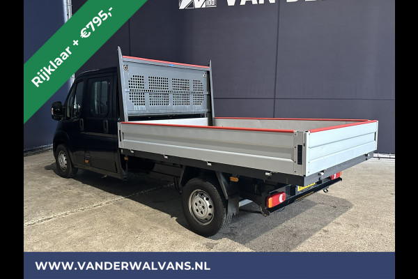 Peugeot Boxer 2.2 BlueHDi 140pk Pick up Dubbel cabine open laadbak Euro6 RIJKLAAR Airco | 7-Zits | Bluetooth telefoonvoorbereiding