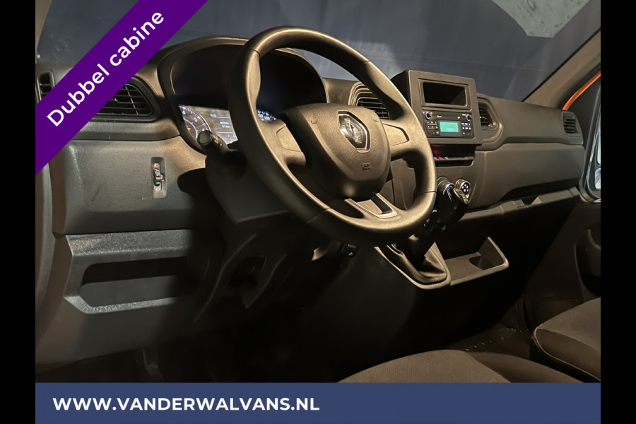 Renault Master 2.3 dCi 135PK Pick up Open laadbak Dubbele cabine Euro6 Airco | 7 Zitplaatsen Trekhaak 2500KG, Bluetooth-telefoonvoorbereiding