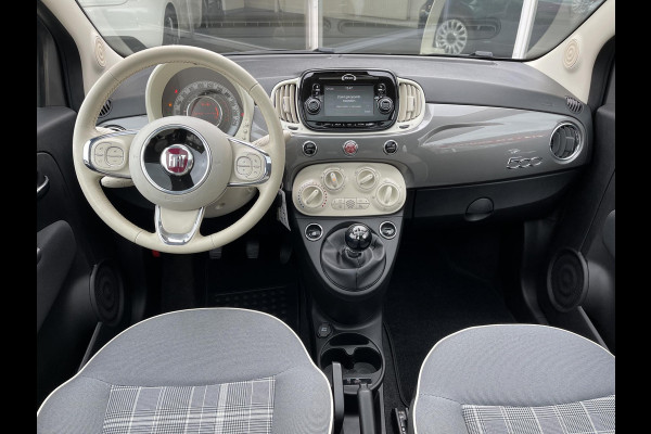 Fiat 500 TwinAir Turbo Lounge | Airco | Navi | Cruise | 16'' | Panorama Dak | Ambiance Ivoor | PDC