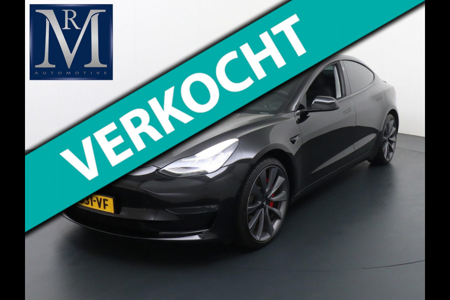 Tesla Model 3 Performance 75 kWh ORG. NL. NAP KM. | AUTOPILOT | PANO |RIJKLAARPRIJS INCL. 12 MND. BOVAGGARANTIE