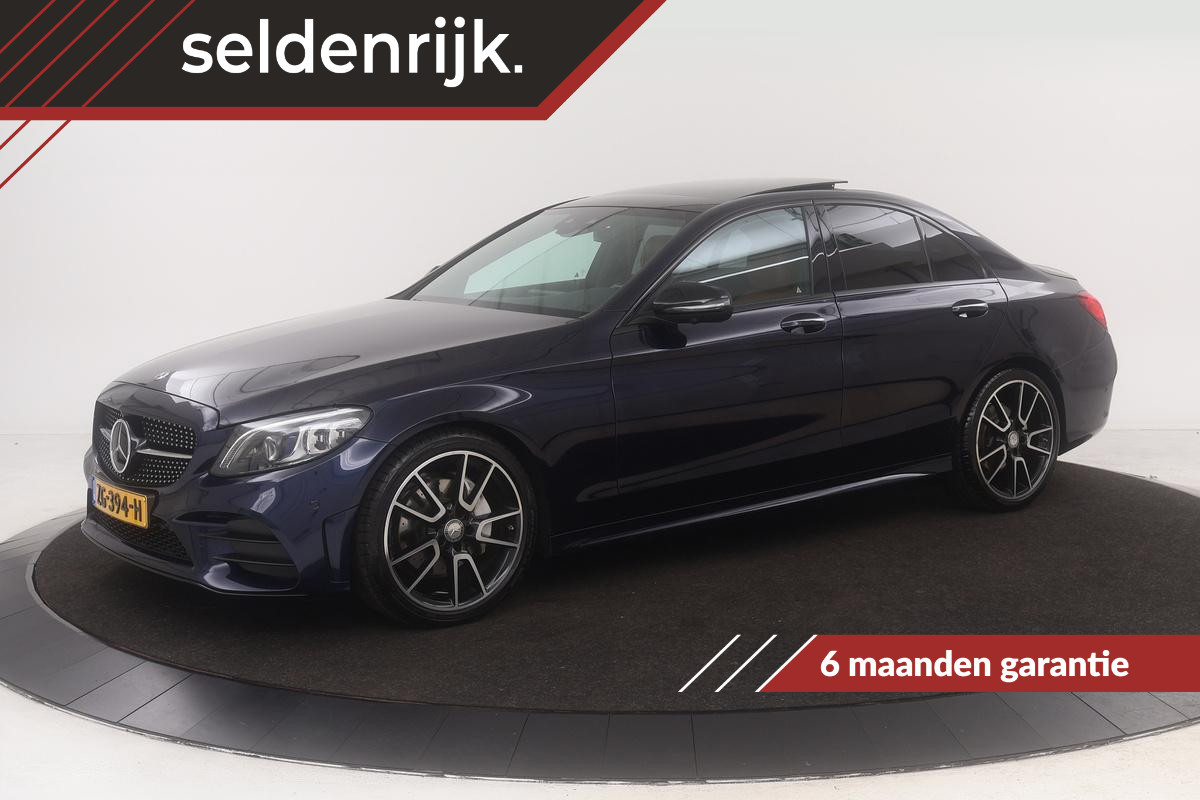 Mercedes-Benz C-Klasse 200d AMG Night | Panoramadak | Matrix LED | Adaptive Cruise | Leder | Head-up | Carplay | Burmester | 360 Camera