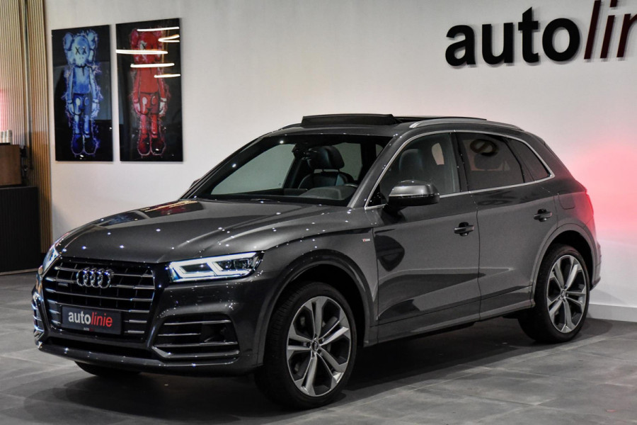 Audi Q5 55 TFSI e quattro 3x S-Line. RS stoelen, Pano, ACC, Camera, Keyless, Virtual, Dodeh, Matrix, CarPlay!