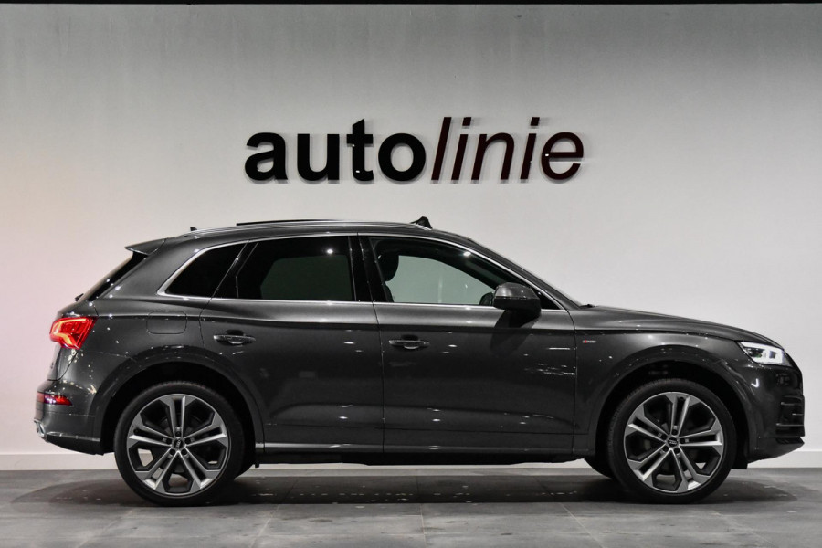 Audi Q5 55 TFSI e quattro 3x S-Line. RS stoelen, Pano, ACC, Camera, Keyless, Virtual, Dodeh, Matrix, CarPlay!