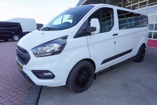 Ford Transit Custom 320L 2.0 TDCI 130PK L2H1 Dubbel Cabine Glaslook Nr. V119 | Airco | Cruise | DAB | Side bars | LM velgen DEMO