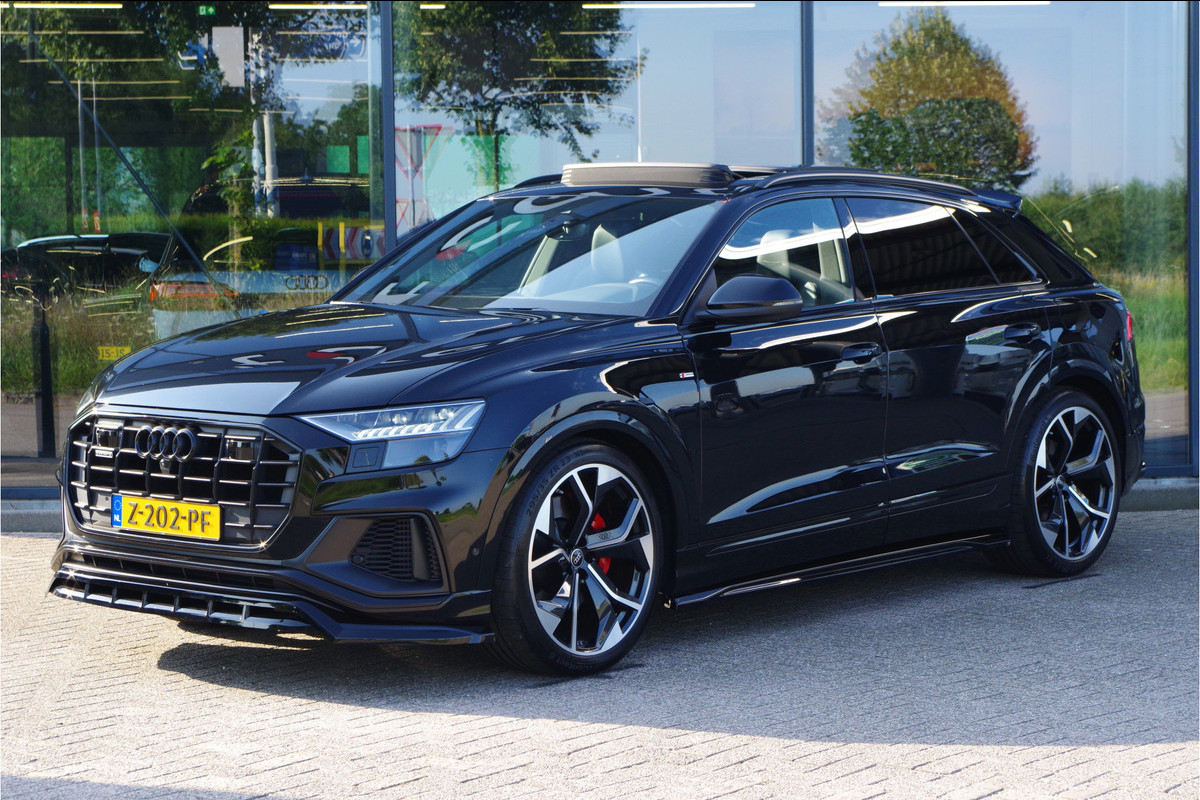 Audi Q8 55 TFSI e 380 PK Quattro S-Line Pro Line Plug-In Hybride, Panoramadak, Trekhaak, Tour-Pakket, RS-Sportstoelen, 360 Camera