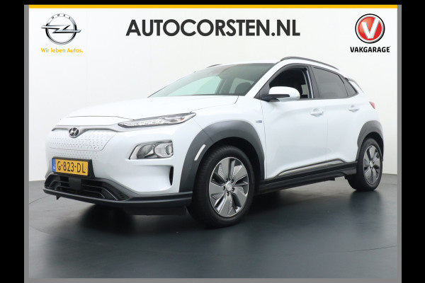 Hyundai Kona EV 64 kWh 204PK Grootste ACCU 3d-Navi Camera Apple Carplay DAB Android PDC Warmtepomp Lane-assist+Waarsch. Adaptive-CruiseContro Fashion Connected Services Elektr.Ramen+Spiegels Licht+Regensensor ACC HuD ETMS Priv.Glas ESP Vermoeidheids-herk. Botswaarsch. AEB ASR ESP nieuw 43000 euro Grootste EV bereik in zijn klasse! origineel NL auto 1e Eigenaar