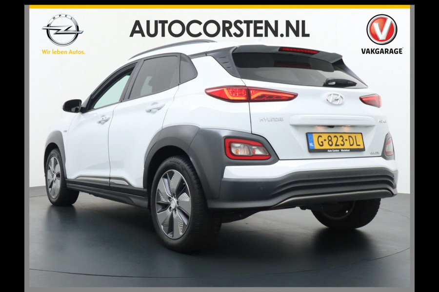 Hyundai Kona EV 64 kWh 204PK Grootste ACCU 3d-Navi Camera Apple Carplay DAB Android PDC Warmtepomp Lane-assist+Waarsch. Adaptive-CruiseContro Fashion Connected Services Elektr.Ramen+Spiegels Licht+Regensensor ACC HuD ETMS Priv.Glas ESP Vermoeidheids-herk. Botswaarsch. AEB ASR ESP nieuw 43000 euro Grootste EV bereik in zijn klasse! origineel NL auto 1e Eigenaar