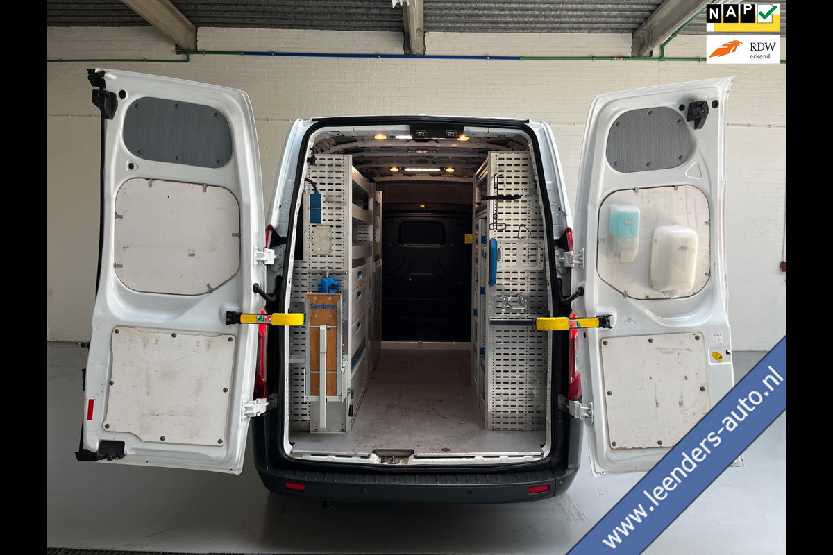 Ford Transit Custom SERVICEWAGEN LANG / HOOG 310 2.0 TDCI EURO6 L2H2 3Persoons TREND SORTIMO KASTEN V230 OMVORMER RIJKLAARPRIJS!