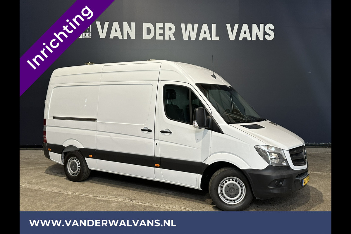 Mercedes-Benz Sprinter 316 CDI 163pk L2H2 inrichting Airco | 2800kg Trekhaak | Omvormer Chauffeursstoel, Cruisecontrol, Parkeersensoren