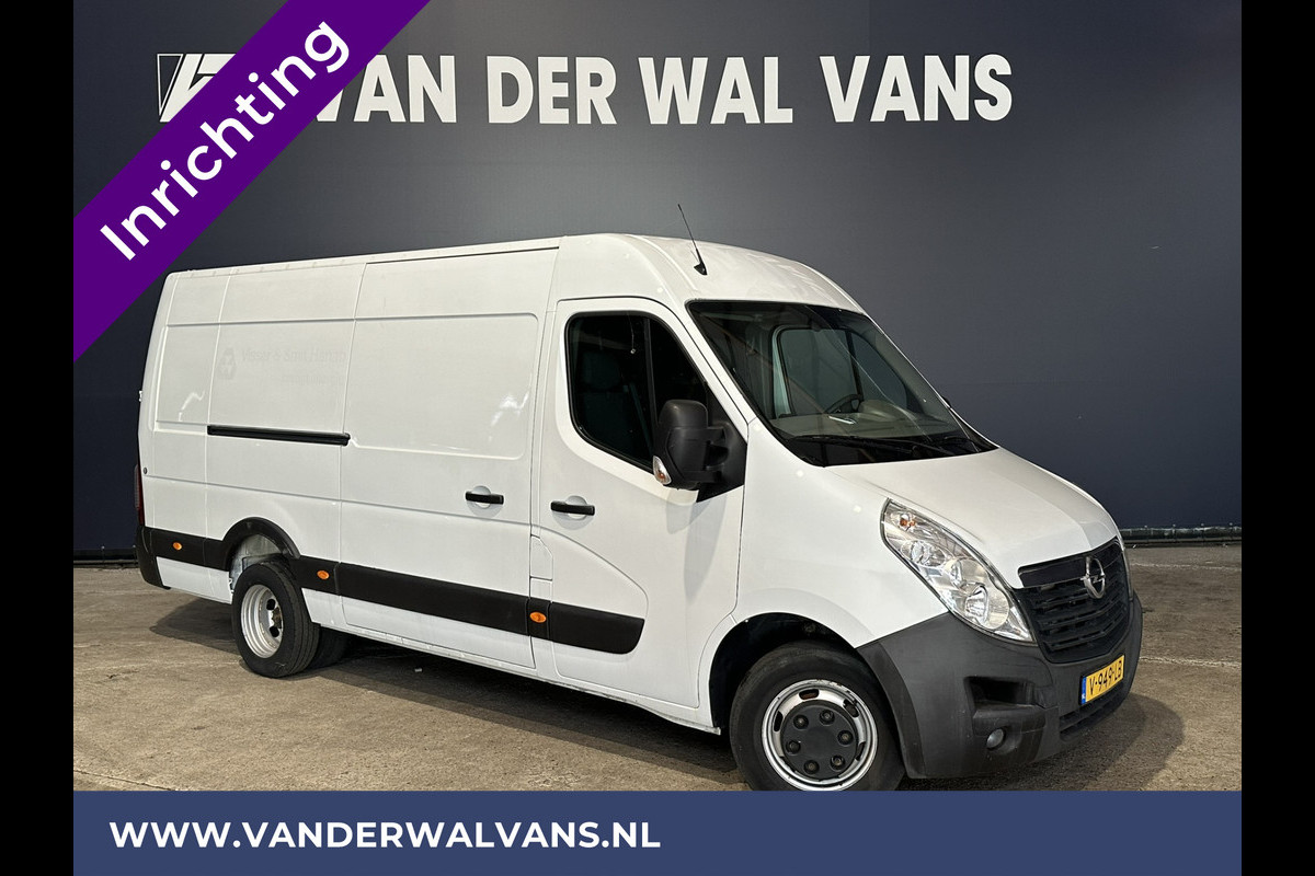 Opel Movano 2.3 CDTI 145pk Dubbel lucht L3H2 inrichting Euro6 Airco | 3500kg trekhaak | Omvormer navigatie, camera, cruisecontrol, parkeersensoren