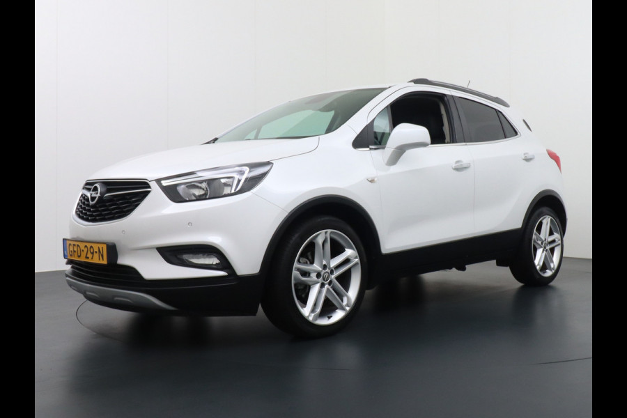 Opel Mokka X T140PK Leer Navi Apple Carplay-Android Camera 19"LMV Ecc Led AGR-Stoelen+Verwarmd Bluetooth Cruise Control PDC Regensensor Keyle Stuurverwarming Start knop Elec. Ramen en Spiegels + inklp. Innovation Super Compleet!