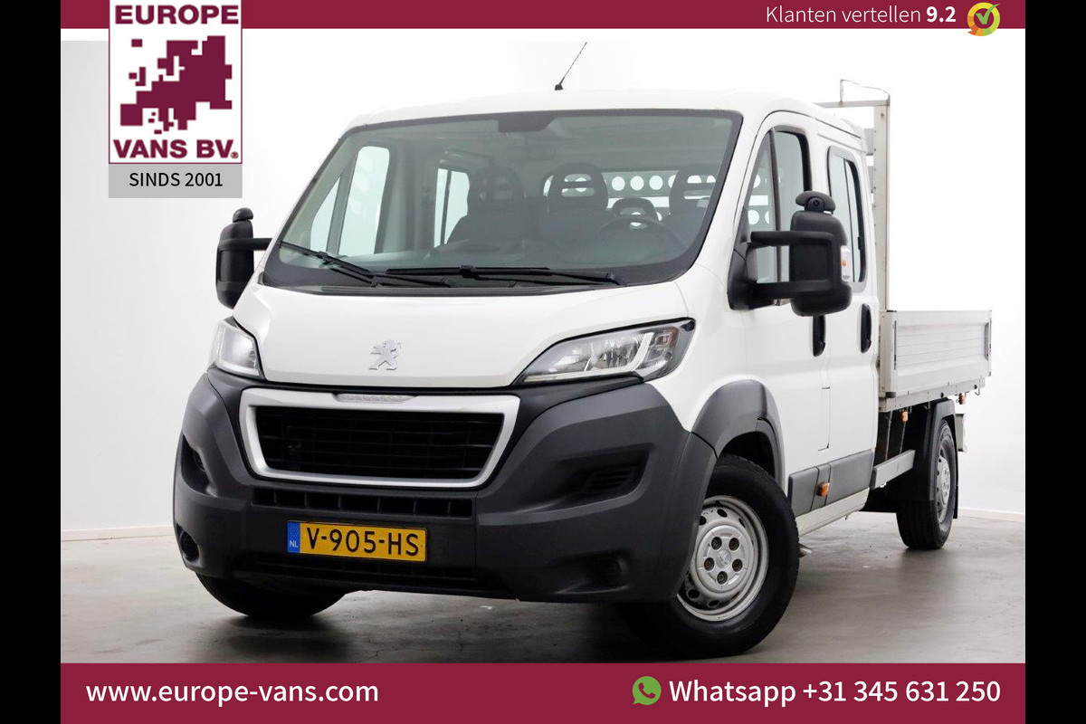 Peugeot Boxer 2.0 BlueHDI 165pk E6 L3 D.C. Open Laadbak Airco Trekhaak 3000kg 08-2017