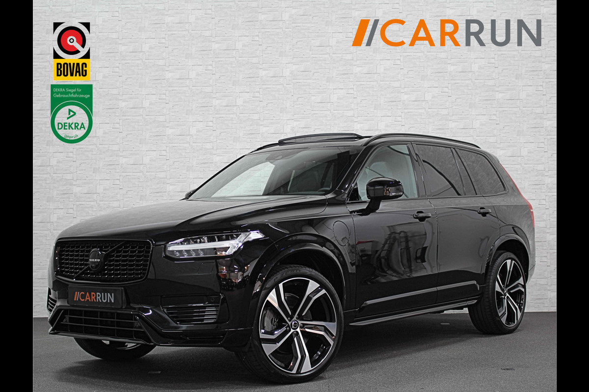 Volvo XC90 2.0 T8 AWD R-Design | 360 View | Panorama | ACC | Memory | Leder | Harman-Kardon | Keyless-Go | LED | Pilot Assist | 4-Zone Clima | Stuur & Voorruit verwarming | Draadloos laden | Carplay | Zwarte Hemel | Getint Glas |