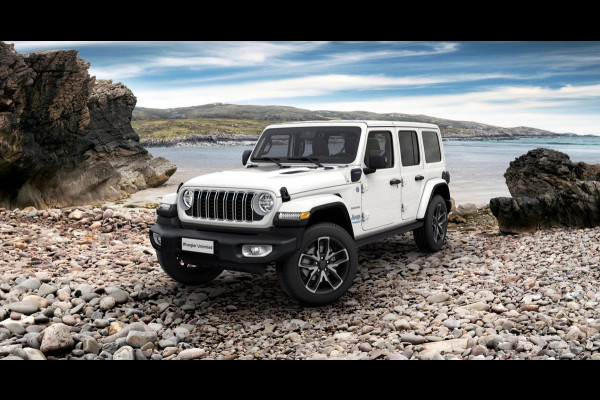 Jeep Wrangler Unlimited 4xe 380 Sahara | 20" | Stoel&Stuur Verwarm. | 12,3" Navi | Adapt. Cruise | Alpine Audio