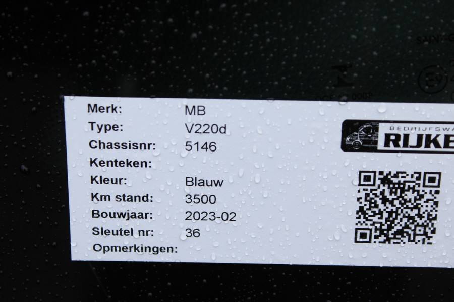 Mercedes-Benz V-Klasse 220d DC L2 LED koplampen, MBUX met navigatie en camera en parkeerpakket