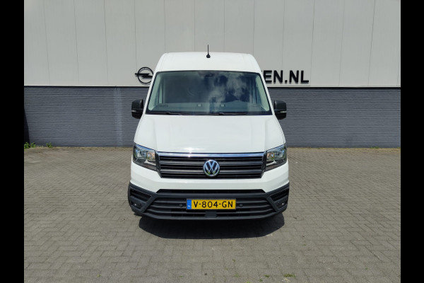 Volkswagen Crafter 2.0TDI L3H3 3-Zits Airco Navi PDC v+a DAB+ Betonplex Vloer + Betimmering Bluetooth Cruise Control Lichtsensor Elec.-ramen en Spi 6-bak Zeer compleet Lage km stand!