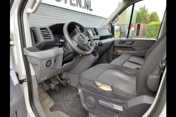 Volkswagen Crafter 2.0TDI L3H3 3-Zits Airco Navi PDC v+a DAB+ Betonplex Vloer + Betimmering Bluetooth Cruise Control Lichtsensor Elec.-ramen en Spi 6-bak Zeer compleet Lage km stand!