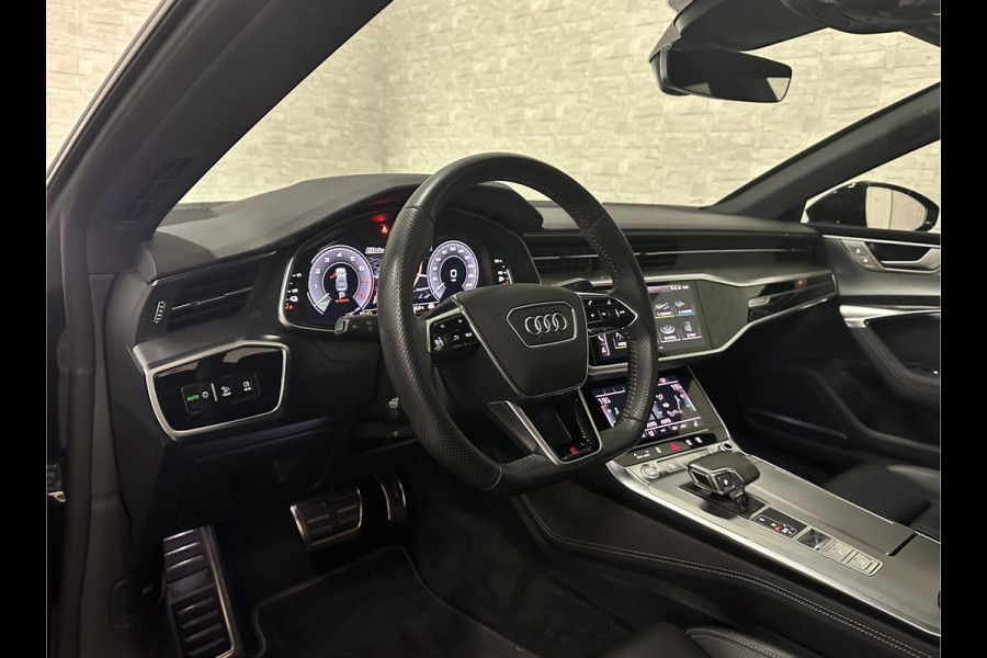 Audi A7 Sportback 55 TFSI e S-Line | 360 View | Panorama | ACC | B&O Sound | Matrix-LED | Head-Up | Keyless-Go | Leder | 4-Zone Clima | Memory | Virtual-Cockpit | Carplay | Draadloos Laden | DAB | Getint Glas | Stoelverwarming |