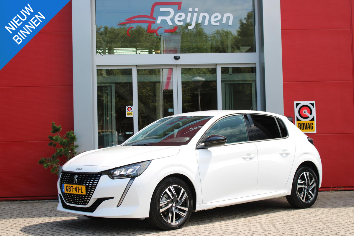 Peugeot 208 1.2 100PK AUTOMAAT ALLURE PACK | NAVIGATIE 10" TOUCHSCREEN | APPLE CARPLAY/ANDROID AUTO | 3-D I COCKPIT | LICHTMETALEN VELGEN | LED KOPLAMPEN | CRUISE CONTROL | CLIMATE CONTROL | ACHTERUITRIJ CAMERA |