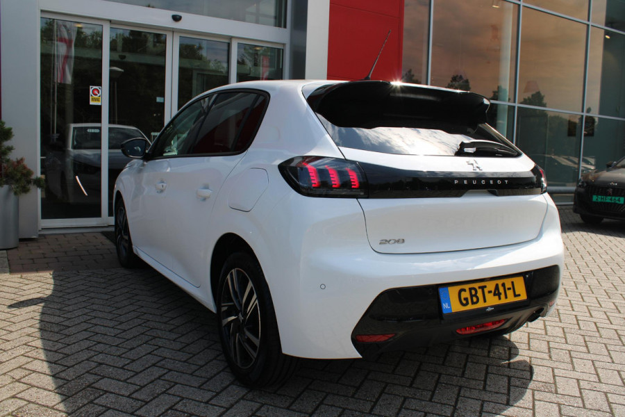 Peugeot 208 1.2 100PK AUTOMAAT ALLURE PACK | NAVIGATIE 10" TOUCHSCREEN | APPLE CARPLAY/ANDROID AUTO | 3-D I COCKPIT | LICHTMETALEN VELGEN | LED KOPLAMPEN | CRUISE CONTROL | CLIMATE CONTROL | ACHTERUITRIJ CAMERA |