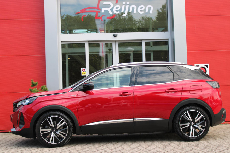 Peugeot 3008 1.6 HYbrid4 300PK GT PACK BUSINESS | PANORAMISCH SCHUIF/KANTEL DAK | MASSAGE STOELEN | ELEKTRISCHE STOELEN MET GEHEUGEN FUNCTIE | STOEL VERWARMING | FULL LED KOPLAMPEN | 360°C CAMERA | KEYLESS ENTRY/START | NAVIGATIE 10" TOUCHSCREEN | APPLE CARPLAY/ANDROID AUTO | DODEHOEK BEWAKING | FOCAL AUDIO SYSTEM | ADAPTIVE CRUISE CONTROL | ELEKTRISCHE ACHTERKLEP | DAB+ RADIO |