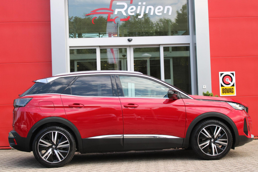 Peugeot 3008 1.6 HYbrid4 300PK GT PACK BUSINESS | PANORAMISCH SCHUIF/KANTEL DAK | MASSAGE STOELEN | ELEKTRISCHE STOELEN MET GEHEUGEN FUNCTIE | STOEL VERWARMING | FULL LED KOPLAMPEN | 360°C CAMERA | KEYLESS ENTRY/START | NAVIGATIE 10" TOUCHSCREEN | APPLE CARPLAY/ANDROID AUTO | DODEHOEK BEWAKING | FOCAL AUDIO SYSTEM | ADAPTIVE CRUISE CONTROL | ELEKTRISCHE ACHTERKLEP | DAB+ RADIO |