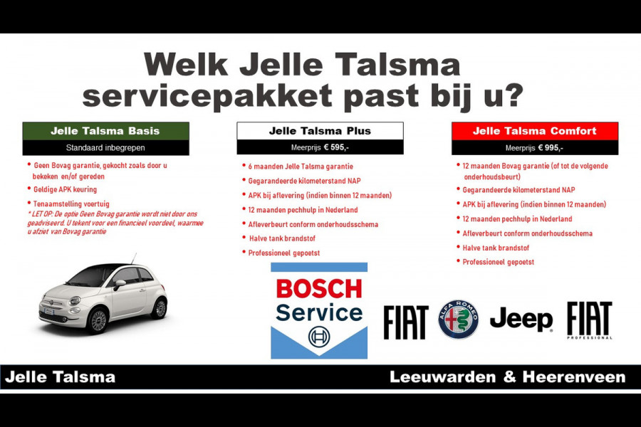 Fiat 500 3+1 Icon 42 kWh | 16" Velgen | keyless entree | Parkeersensoren