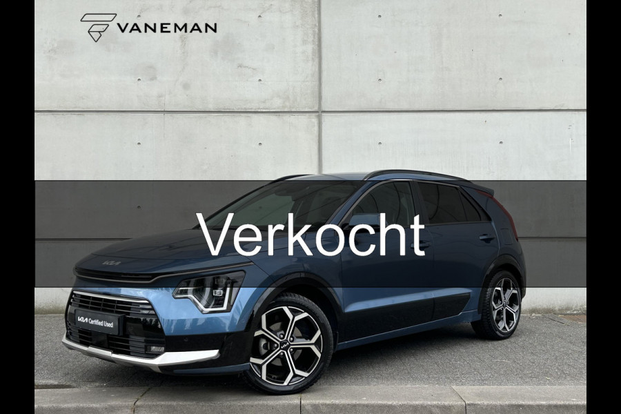 Kia Niro 1.6 GDi Hybrid ExecutiveLine Automaat | Harman/Kardon | Leder | Schuif-/Kanteldak | Camera | Navi | 18" Velgen | Stoelverkoeling | Apple CarPlay/Android Auto | Stuur-/Stoelverwarming | Key-Less | Clima | PDC | Cruise | LED |