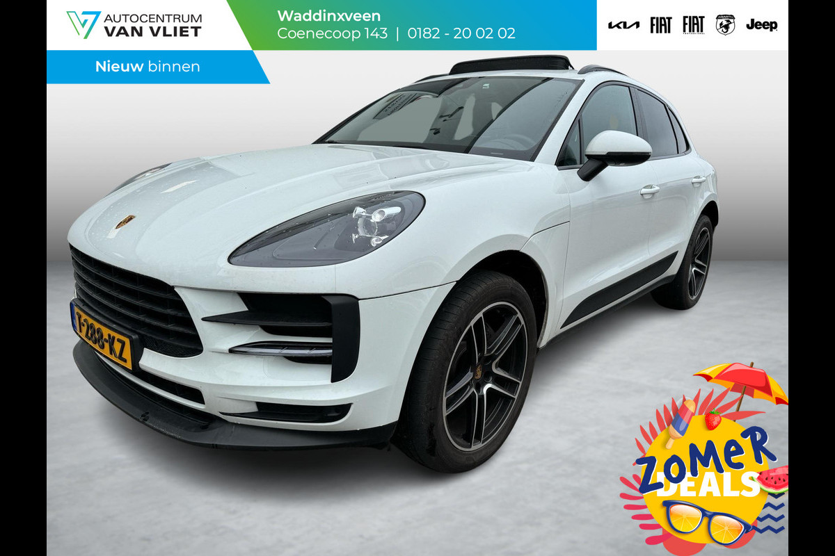 Porsche Macan 2.0 245pk Aut. | Schuif/Kanteldak | 20" | Alcantara | Adapt. demping | Memory | HD Navi | Carplay