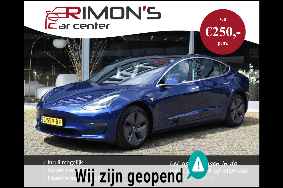 Tesla Model 3 Standard Pano Nav Pdc Camera Leder AutoPilot 1 Ste Eigenaar