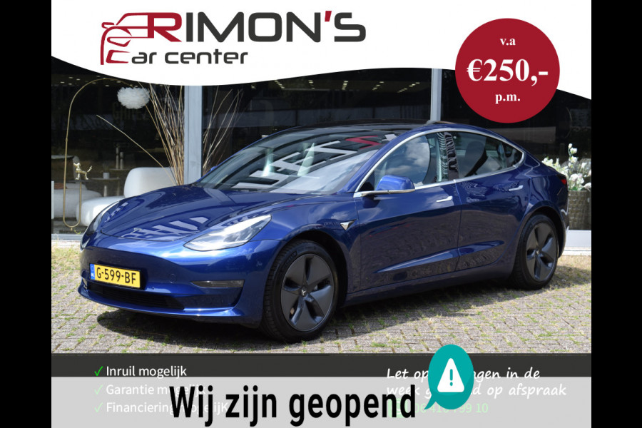 Tesla Model 3 Standard Pano Nav Pdc Camera Leder AutoPilot 1 Ste Eigenaar