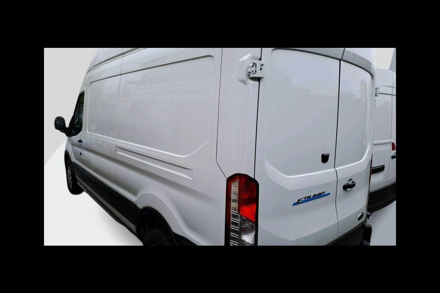 Ford E-Transit 350 L3H3 Trend 68 kWh | Adaptive cruise control | Hoog dak | 360 graden camera | Pro power onboard 2,3 KW  | Stoelverwarming | Digitale achteruitrijspiegel | Laadruimte bescherming | 270 graden achterdeuren | Reservewiel | Led laadruimteverllichting | Dubbele H7 batterij| Bandenspanningscontrolesysteem