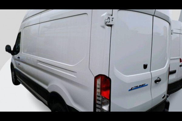 Ford E-Transit 350 L3H3 Trend 68 kWh | Adaptive cruise control | Hoog dak | 360 graden camera | Pro power onboard 2,3 KW  | Stoelverwarming | Digitale achteruitrijspiegel | Laadruimte bescherming | 270 graden achterdeuren | Reservewiel | Led laadruimteverllichting | Dubbele H7 batterij| Bandenspanningscontrolesysteem