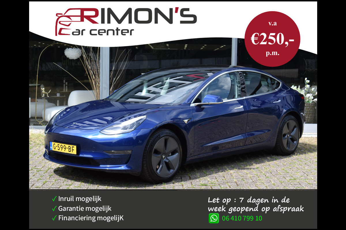 Tesla Model 3 Standard Pano Nav Pdc Camera Leder AutoPilot 1 Ste Eigenaar