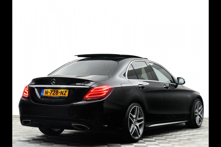 Mercedes-Benz C-Klasse 300 AMG 4Matic 245pk Prestige Aut7 (panodak,leer,burmester,sfeerverlichting)