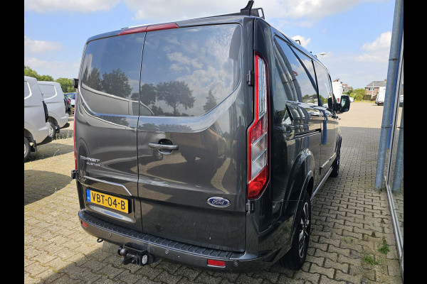 Ford Transit Custom 320 2.0 TDCI L2H1 Sport 185 pk Automaat | Cruise control | Navigatie | Lane assist | Half leder | Stoelverwarming | Airco | Trekhaak | Zéér compleet!