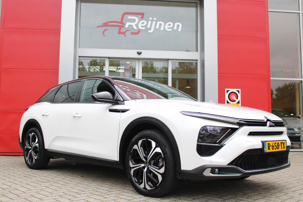 Citroën C5 X 1.6 PHEV 225PK AUTOMAAT HYBRID SHINE |NAVIGATIE |19'' TWO TONE LICHTMETALEN VELGEN|ELEKTRISCHE ACHTERKLEP | LEDEREN BEKLEDING | ELEKTRISCH VERSTELBARE VOORSTOELEN MET GEHEUGEN | CAMERA | DODEHOEK BEWAKING | STOEL/STUUR VERW. | DRAADLOZE TELEFOON LADER | APPLECARPLAY/ANDROID AUTO|FULL LED KOPLAMPEN|