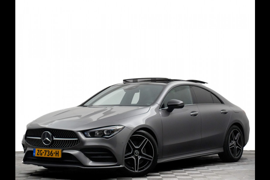 Mercedes-Benz CLA-Klasse 200 AMG 165pk Premium (sfeerverlichting,audio symfonie,leer,panodak,360,keyless)