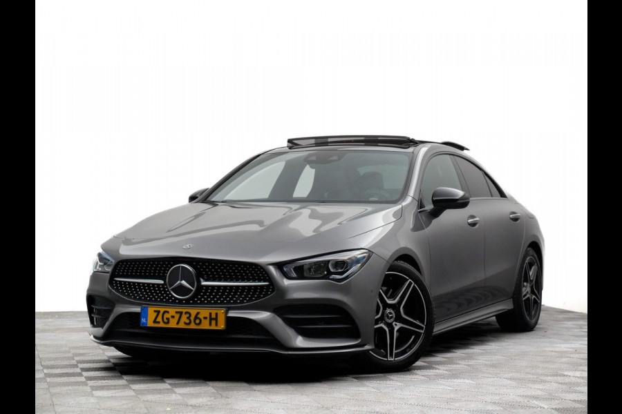 Mercedes-Benz CLA-Klasse 200 AMG 165pk Premium (sfeerverlichting,audio symfonie,leer,panodak,360,keyless)