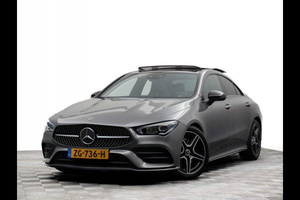 Mercedes-Benz CLA-Klasse 200 AMG 165pk Premium (sfeerverlichting,audio symfonie,leer,panodak,360,keyless)