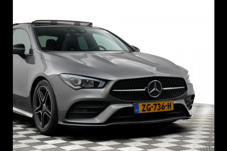 Mercedes-Benz CLA-Klasse 200 AMG 165pk Premium (sfeerverlichting,audio symfonie,leer,panodak,360,keyless)