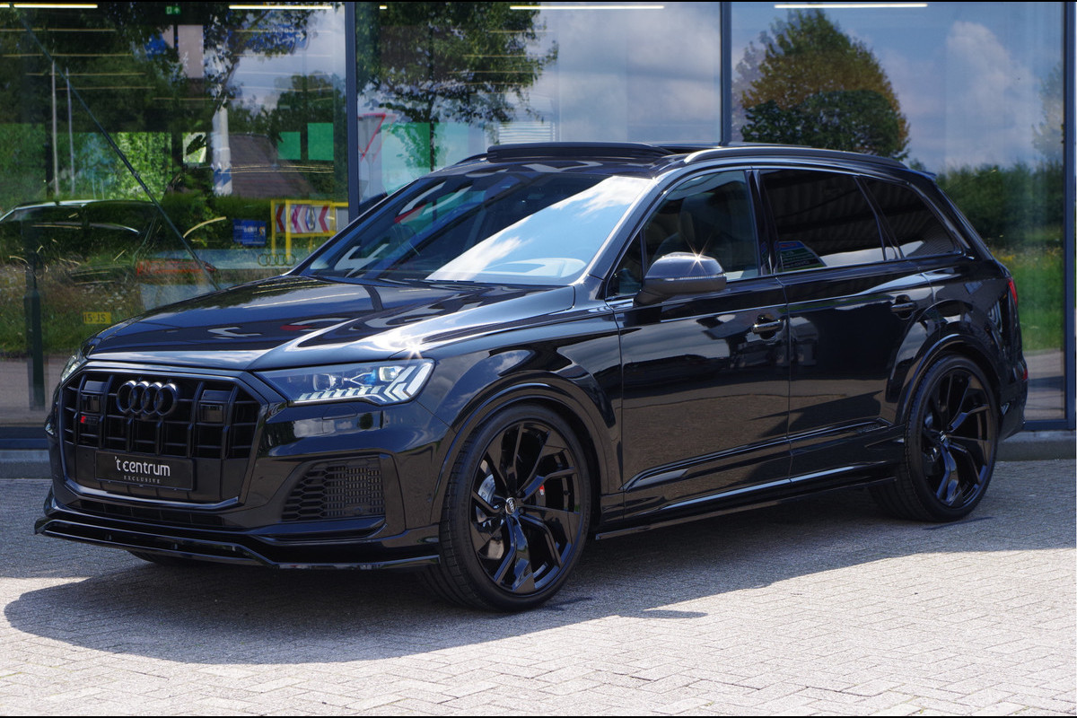 Audi SQ7 4.0 TFSI SQ7 V8 507 PK Quattro 7p, *GRIJS-KENTEKEN* RS-Sportstoelen, Elek. Trekhaak, 4-Wielsturing, Laser-LED, Stoelkoeling & Ma