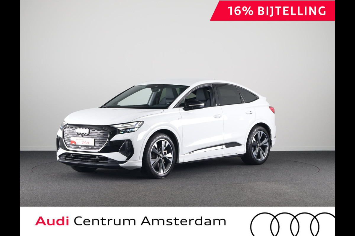 Audi Q4 Sportback e-tron 40 S-line 77 kWh 204 pk | Navigatie | Parkeersensoren | Achteruitrijcamera | Adaptieve cruise control | Stoelverwarming | 20" lichtmetalen velgen |