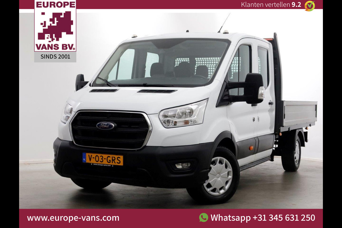 Ford Transit 350 2.0 TDCI 130pk L3H1 D.C. Trend Open Laadbak Trekhaak 2800kg 11-2021