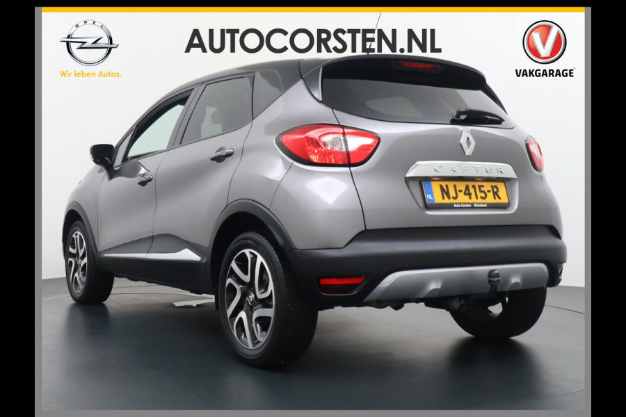 Renault Captur T120 pk AUT.6 Navi Camera Trekhaak PDC ECC MultiMedia R-Link+TouchScreen Keyless-Open/Start 17"LM Leer Stoel-verwarmd LED 1.2 TC ESP Hill-Holdf Isofix DAB Elektr.Verwarmde/Verstelbare/inklapbare-Spiegels Licht+Regensensor EBD ChroomPack LED Adaptive Mistlampen  Pack Look Automaat ESM VoiceCommand CruiseContr. Orig.NLse auto