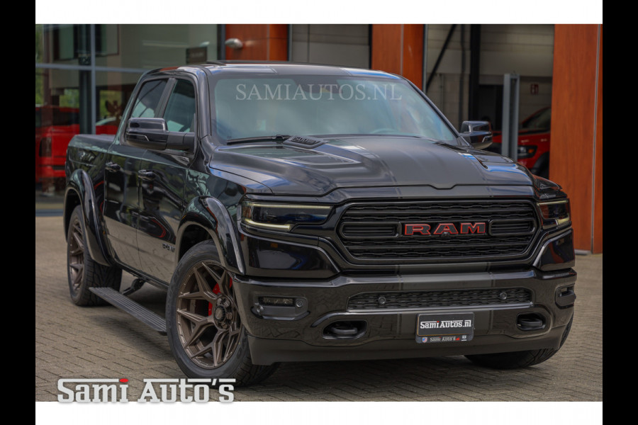 Dodge Ram 1500 LIMITED NIGHT | LPG | COVER| XB9 | MWK | VIRUAL | HUD ADG | SER LUCHTVERING | MEEST VOLLE UITVOERING | 5.7 V8 HEMI 402PK | CREW CAB | DUBBELE CABINE | DC | 5 PERSOONS | GRIJSKENTEKEN BEDRIJFS AUTO | VOORRAAD NUMMER 2167 - 6454  |