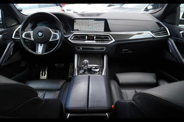 BMW X6 XDrive40i High Executive | Panorama | 360cam | Carbon | Adaptieve cruise control | Kristallen pook | 22 inch | Dealer onder