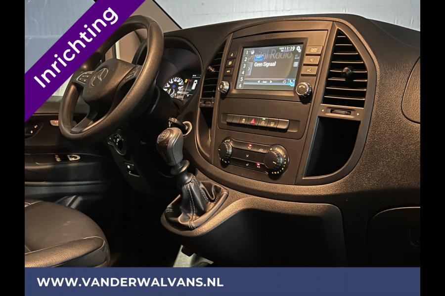 Mercedes-Benz Vito 114 CDI L3H1 Inrichting Euro6 Airco | 2x Zijdeur | Camera | Navigatie | Trekhaak | Cruisecontrol Stoelverwarming, Bijrijdersbank, Leder