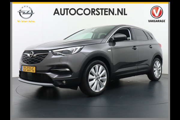 Opel Grandland X T131PK Apple Carplay Android Auto Camera PDC Navi AGR Keyless 19" DAB+ ECC Bluetooth 1/2 Leer Privacy Glas LMVRegen-Licht Sensor Isofix 100% Dealer Onderhouden Business Executive Orig.NLse auto l.beurt bij 110.048km !