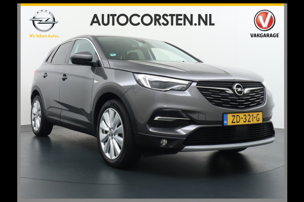 Opel Grandland X T131PK Apple Carplay Android Auto Camera PDC Navi AGR Keyless 19" DAB+ ECC Bluetooth 1/2 Leer Privacy Glas LMVRegen-Licht Sensor Isofix 100% Dealer Onderhouden Business Executive Orig.NLse auto l.beurt bij 110.048km !